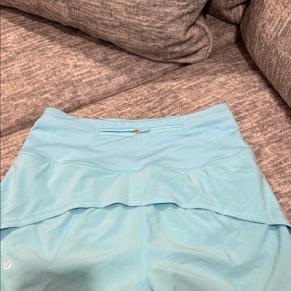 Lululemon Women's Light Blue Shorts - Picture 3 of 3